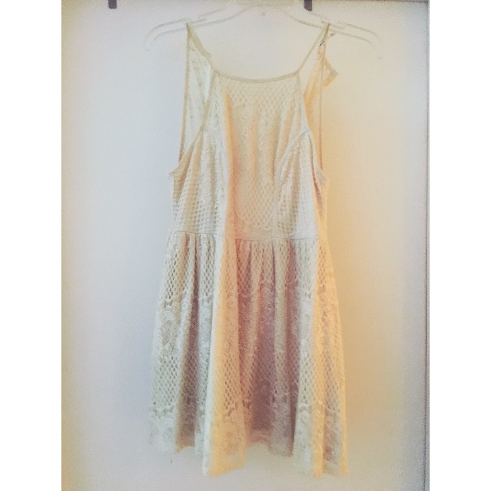 🚨3 FOR $20 Cream lace mini dress
